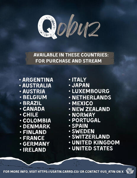 Qobuz (purchase and stream) - availability in different regions.